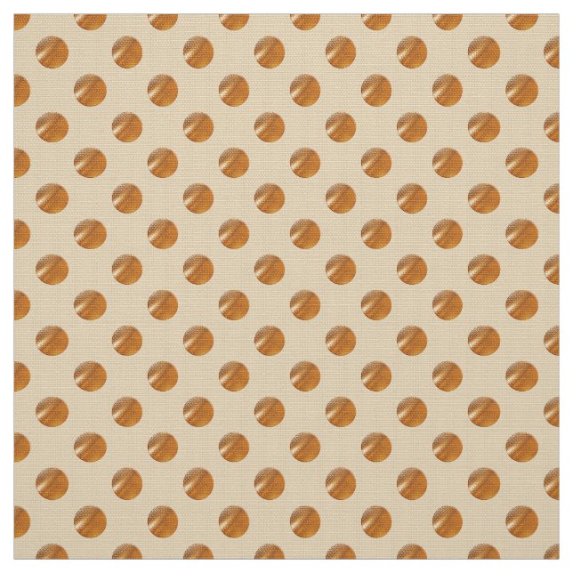 Goldene Punkte der Polkas Stoff (Muster)