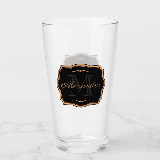 Goldene Punkte Glas (Vorderseite)