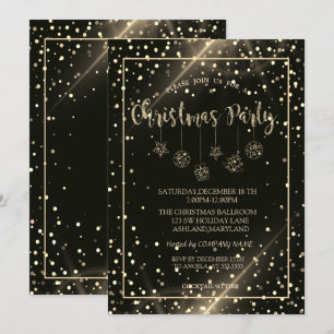 Goldene Punkte, Weihnachtsfeier der Firma Einladung