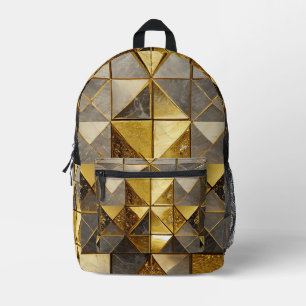 Goldene Pyramide Luxe Bedruckter Rucksack