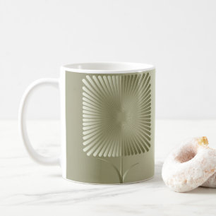 Goldene Quadratblume Tasse