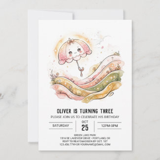 Goldene Quallen Geburtstag Einladung