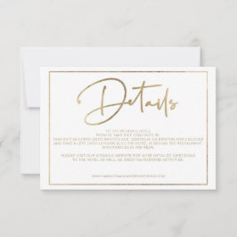 Goldene Rahmen Drehbuch schicke Details Hochzeit Einladung