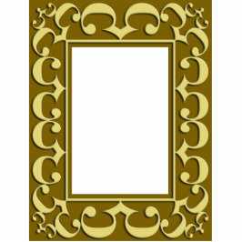 Goldene Rahmen Fotoskulptur Ornament