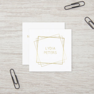 Goldene Rahmen Quadratische Visitenkarte