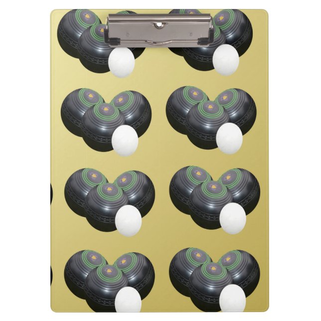 Goldene Rasenschüsseln, Clip-Board Klemmbrett (Vorderseite)