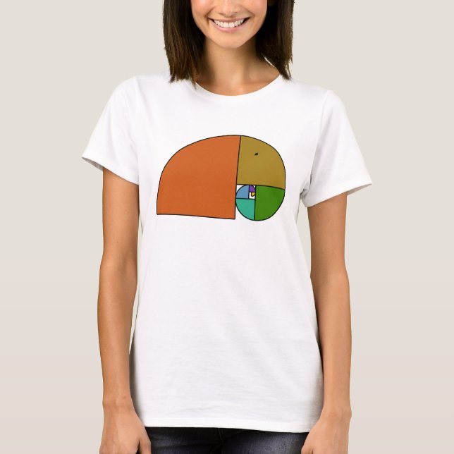 Goldene Ratio Elephant - Fibonacci Spiral 2 T-Shirt (Vorderseite)