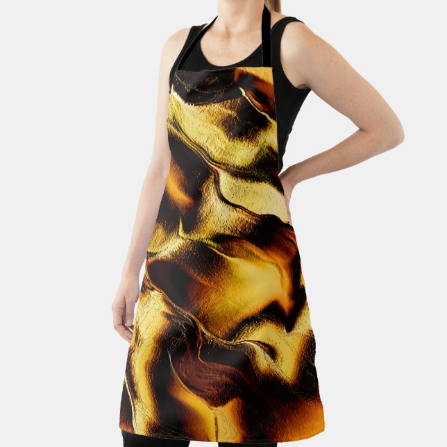 Goldene, raue Dünen mit verbrannten Teilen Schürze (InSitu)