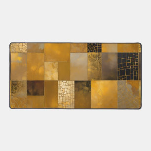 Goldene Rechtecke Schreibtischunterlage