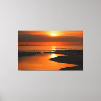 Goldene Reflektionen Leinwanddruck