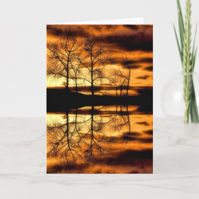 Goldene Reflektionskarte Karte (Vorderseite)