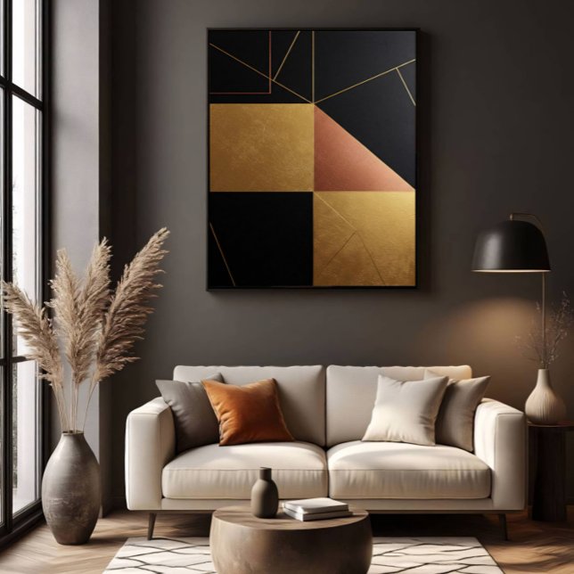 Goldene Reflexionsgeometrie Poster (Von Creator hochgeladen)