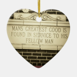 Goldene Regel Altes Englisch Keramik Ornament