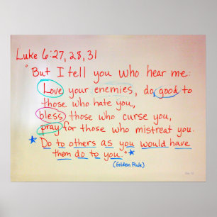 Goldene Regel Poster