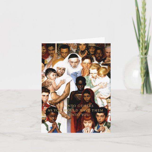 Goldene Regel (tun Sie an andere), durch Norman Karte (Vorderseite)