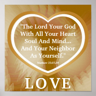 Goldene Regel über das Poster "Weiße Engel" -