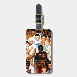 Goldene Regel von Norman Rockwell Gepäckanhänger