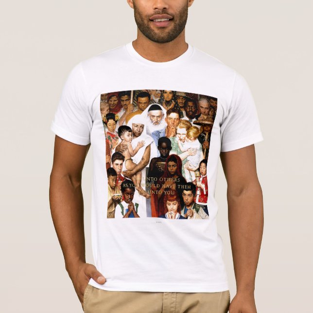 Goldene Regel von Norman Rockwell T-Shirt (Vorderseite)