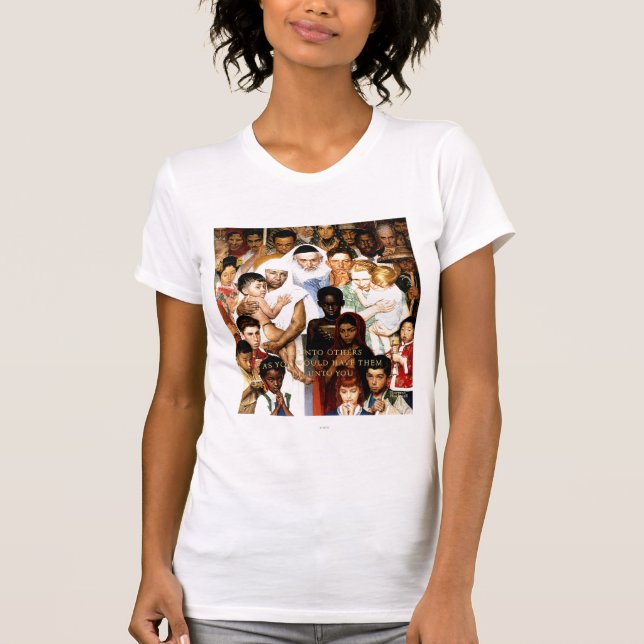 Goldene Regel von Norman Rockwell T-Shirt (Vorderseite)