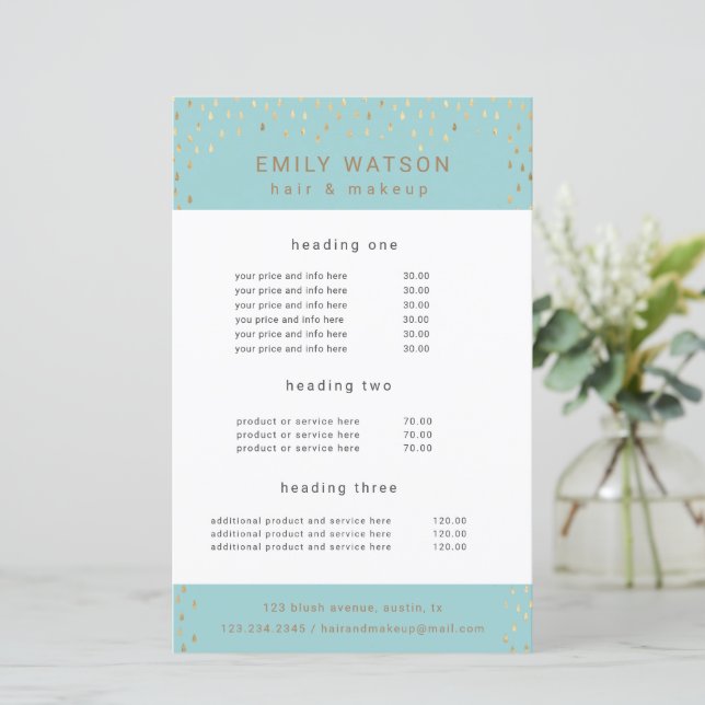 Goldene Regenfälle bei Imitaten Foil Service und P (Stehend Vorderseite)