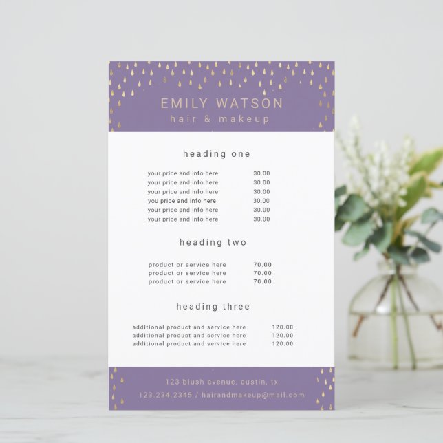 Goldene Regenfälle bei Imitaten Foil Service und P (Stehend Vorderseite)