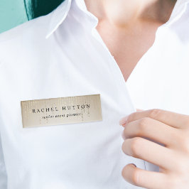 Goldene Regenzeichenbeleuchtung Namenschild