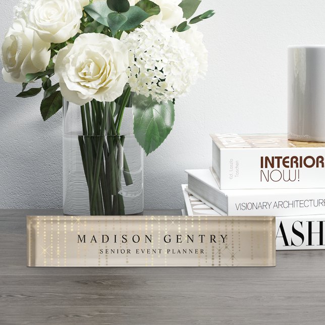 Goldene Regenzeichenbeleuchtung Personalisiert Namensplakette (Von Creator hochgeladen)