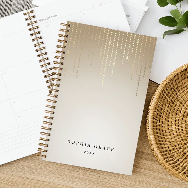 Goldene Regenzeichenbeleuchtung Personalisiert Planer (Von Creator hochgeladen)