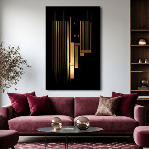 Goldene Resonanz Leinwanddruck