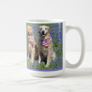 Goldene Retriever-blaue Mützen-Tasse Tasse