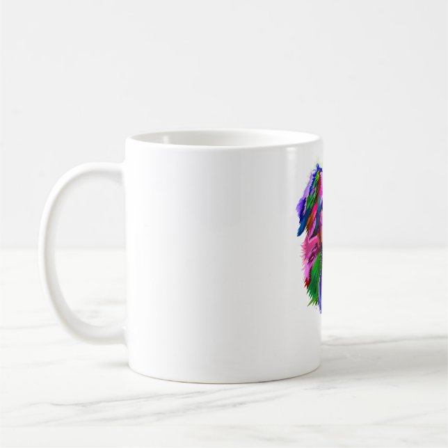 goldene Retriever bunt Kaffeetasse (Links)