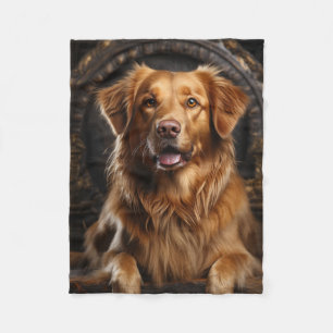 Goldene Retriever Fleecedecke