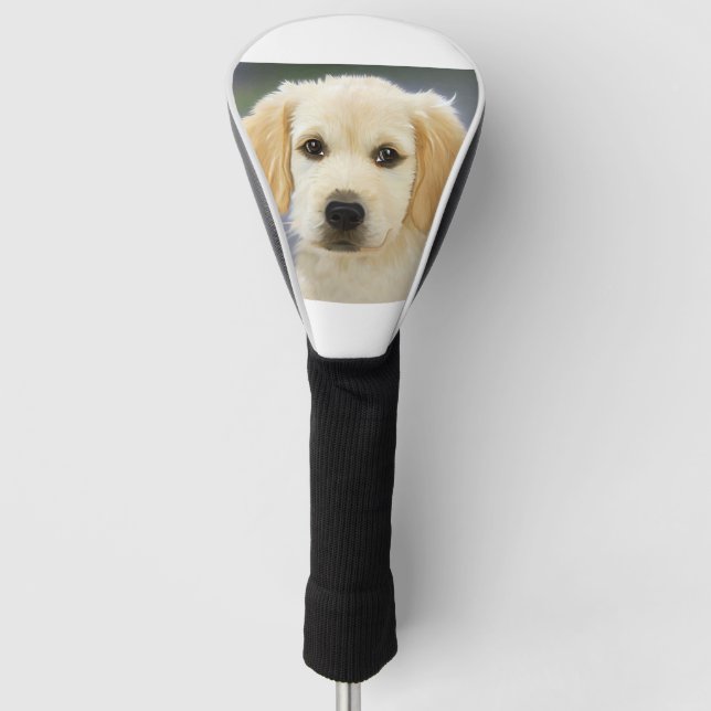 Goldene Retriever Golf Headcover (Vorderseite)