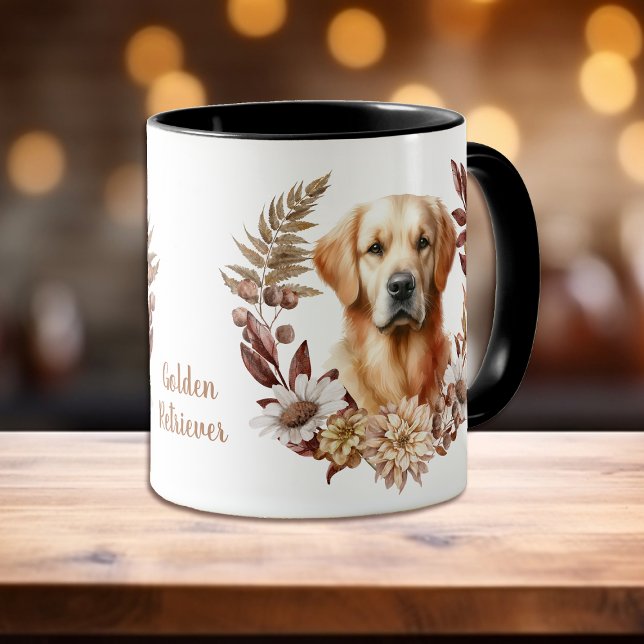 Goldene Retriever Herbstkraut Tasse (Von Creator hochgeladen)