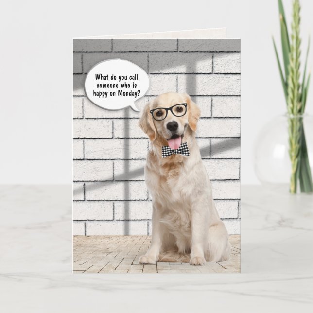 Goldene Retriever Karte (Vorderseite)