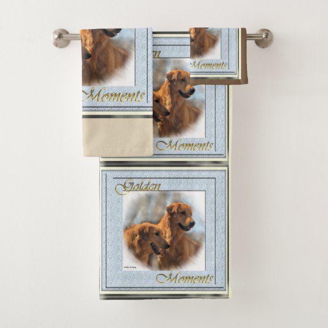 Goldene Retriever Kunst Badhandtuch Set (Insitu)