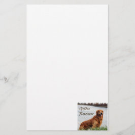Goldene Retriever Kunst Briefpapier