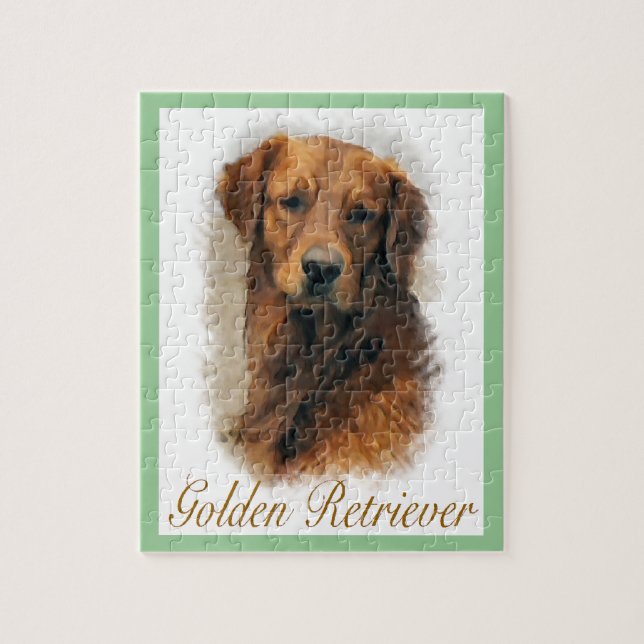 Goldene Retriever Kunst Puzzle (Vertikal)