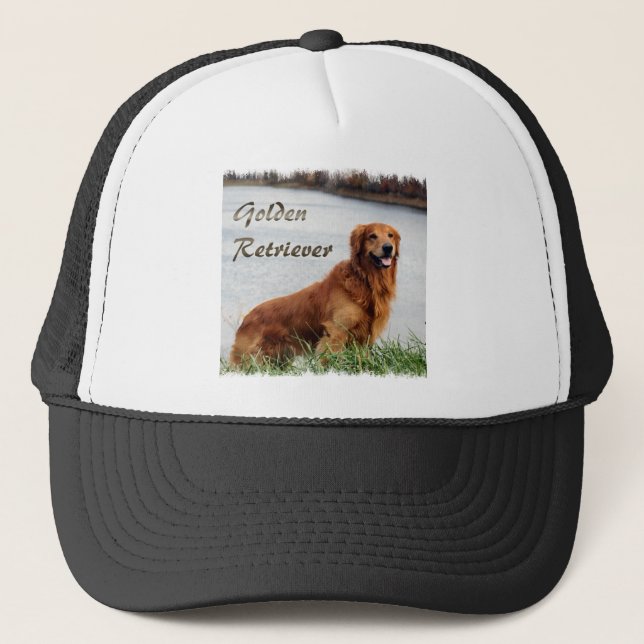 Goldene Retriever Kunst Truckerkappe (Vorderseite)