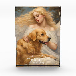 Goldene Retriever Liebe stirbt nie Memorial Foto B