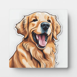Goldene Retriever-Malerei | Hunde Tabletten Fotoplatte