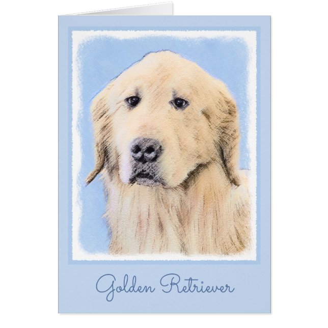 Goldene Retriever Malerei - Niedliche Original Dog (Vorne)