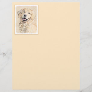 Goldene Retriever Malerei - Niedliche Original Dog
