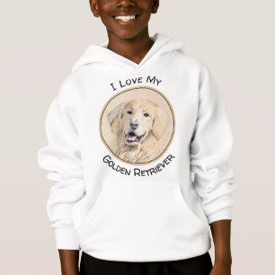 Goldene Retriever Malerei - Niedliche Original Dog Hoodie