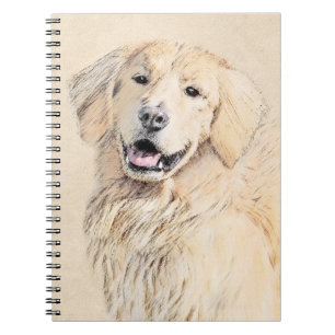 Goldene Retriever Malerei - Niedliche Original Dog Notizblock