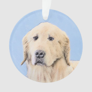 Goldene Retriever Malerei - Niedliche Original Dog Ornament
