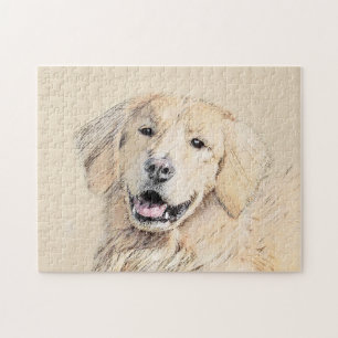 Goldene Retriever Malerei - Niedliche Original Dog Puzzle