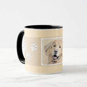 Goldene Retriever Malerei - Niedliche Original Dog Tasse