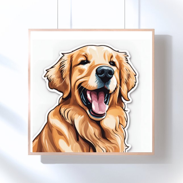 Goldene Retriever-Malerei Poster (Von Creator hochgeladen)