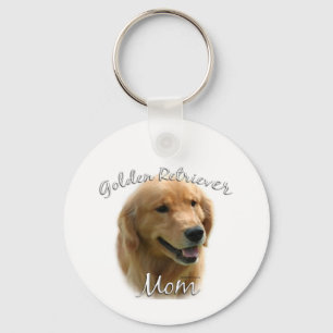 Goldene Retriever Mama 2 Schlüsselanhänger